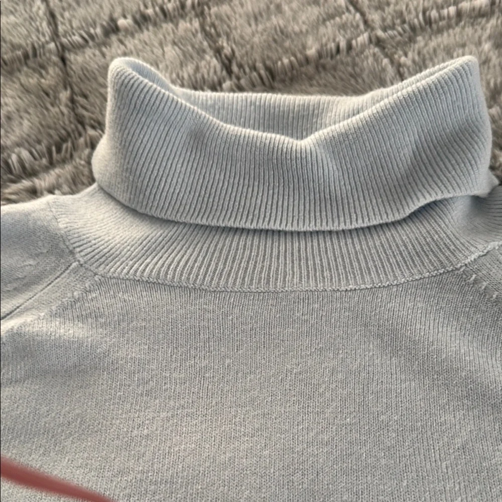 Light Blue Turtleneck Sweater - Picture 2 of 4
